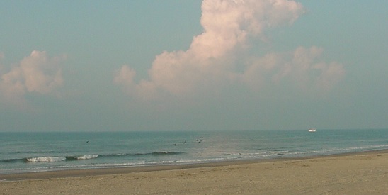 beach and ocean at Ocean Isle Beach NC